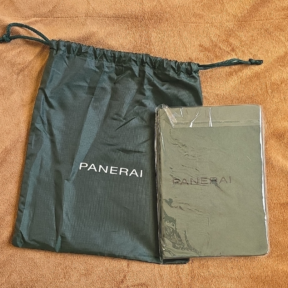 Panerai Luxury Leather Travel Journal Sketchbook Diary Book With Dust Bag